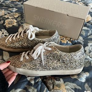 Golden Goose superstar classic glitter sneakers
